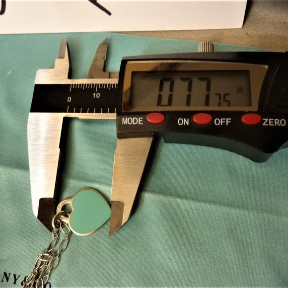 SOLD Tiffany Choker + Blue Key & Blue Heart SOLD - Picture 5 of 7